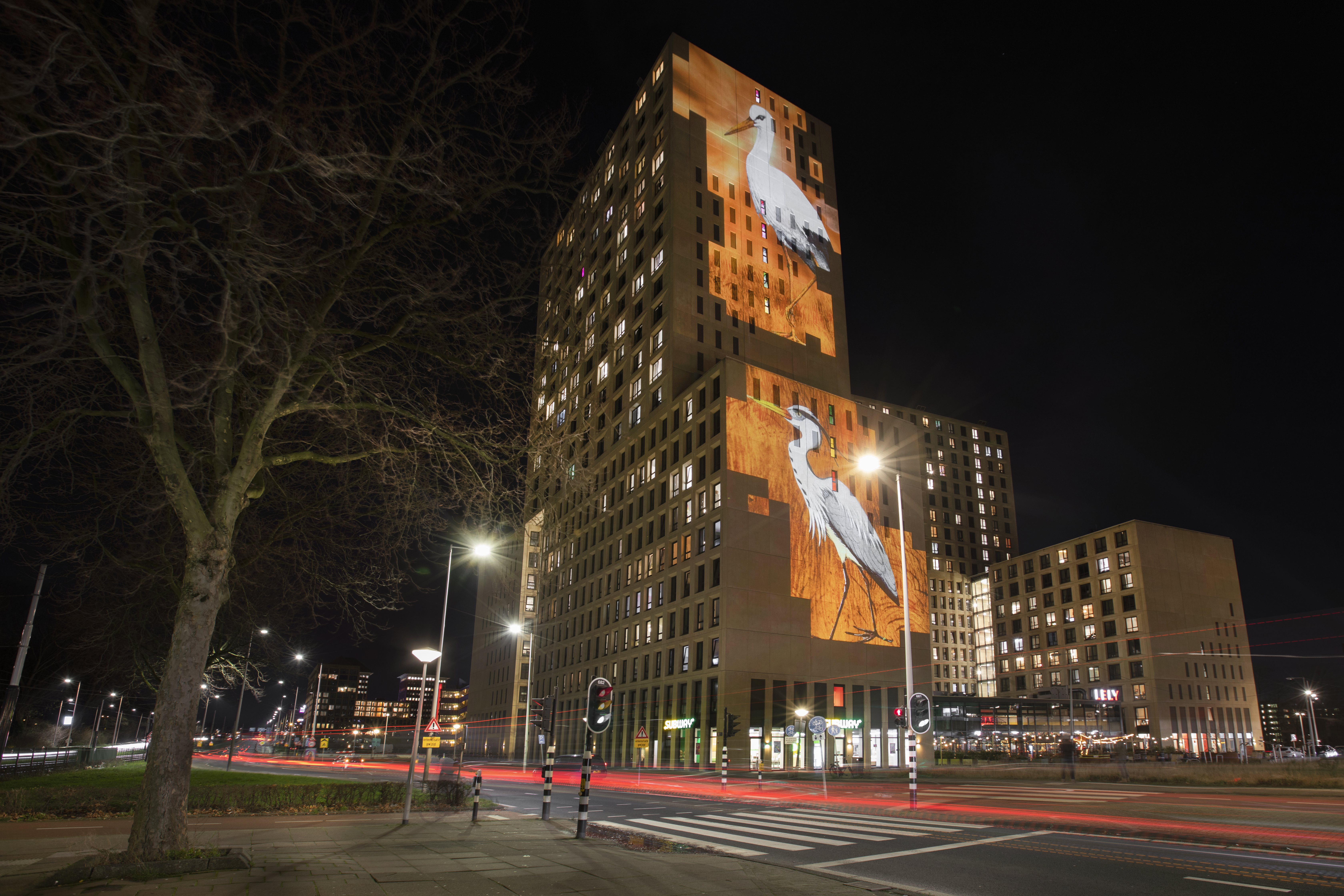 Videomapping met oppervlaktespiegels - Blauwe Uur 4