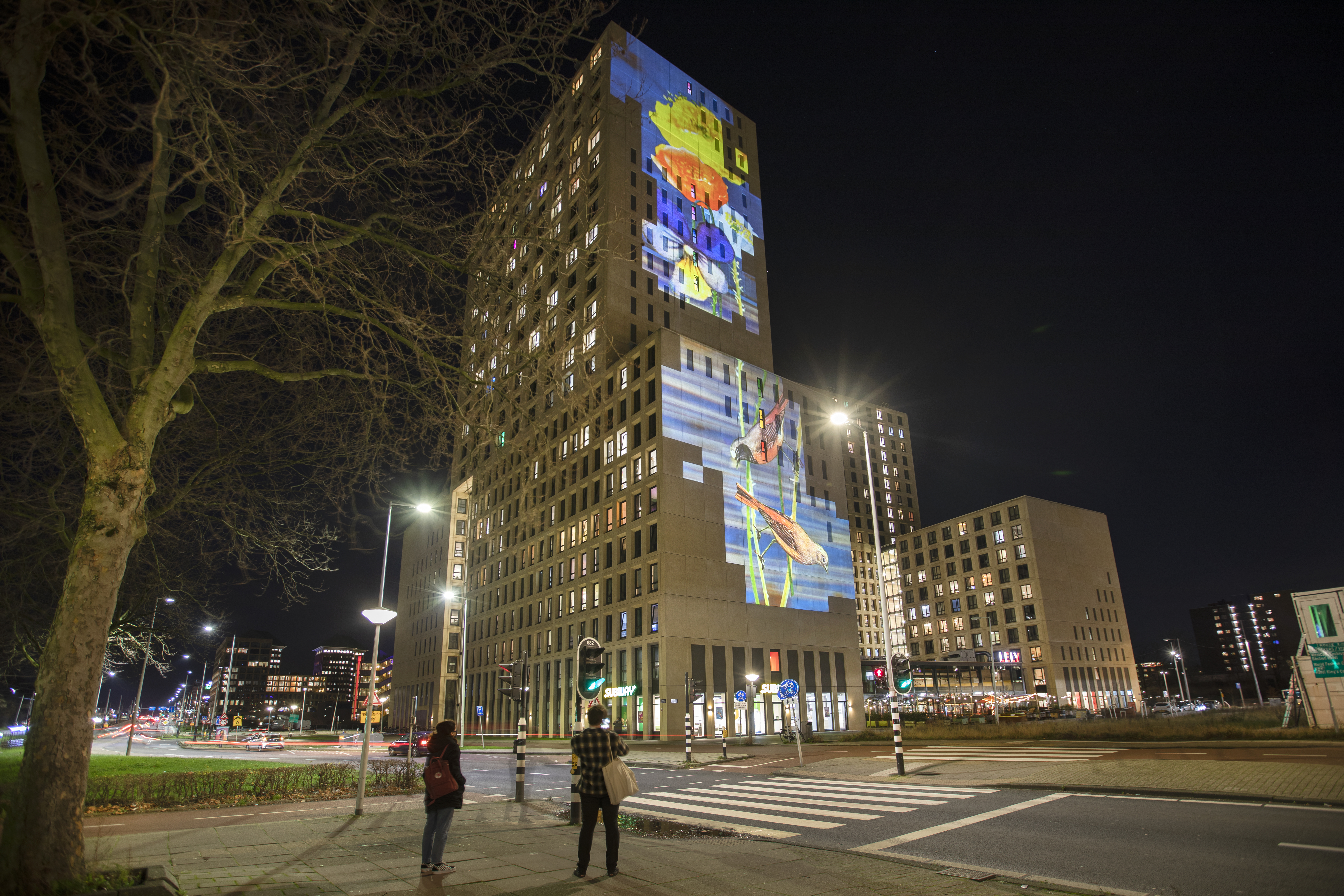 Videomapping met oppervlaktespiegels - Blauwe Uur 6