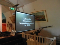 Scherm in museum de Zwarte Tulp