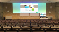 Scherm bij de Universiteit van Tilburg