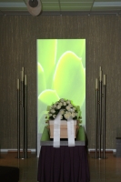 Projectiesysteem bij uitvaart